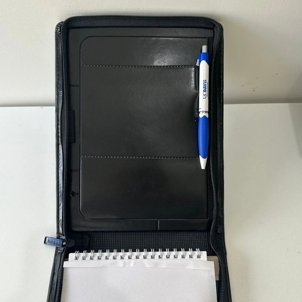 UC Davis Ophthalmology‎ Vision Science Portfolio Zippered Notebook Pen Included